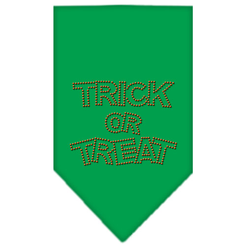 Trick or Treat Rhinestone Bandana Emerald Green Small